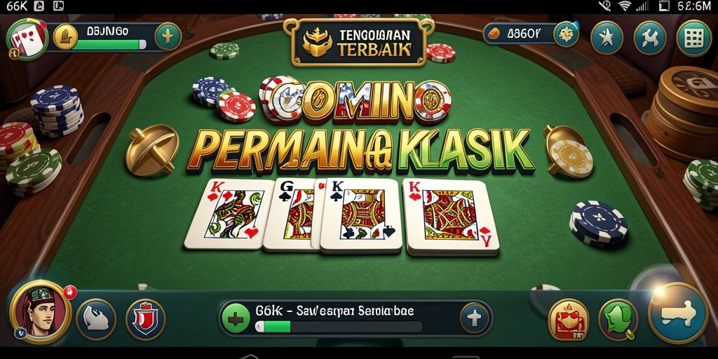 Screenshot gameplay 66K yang menunjukkan keseruan bermain Domino.
