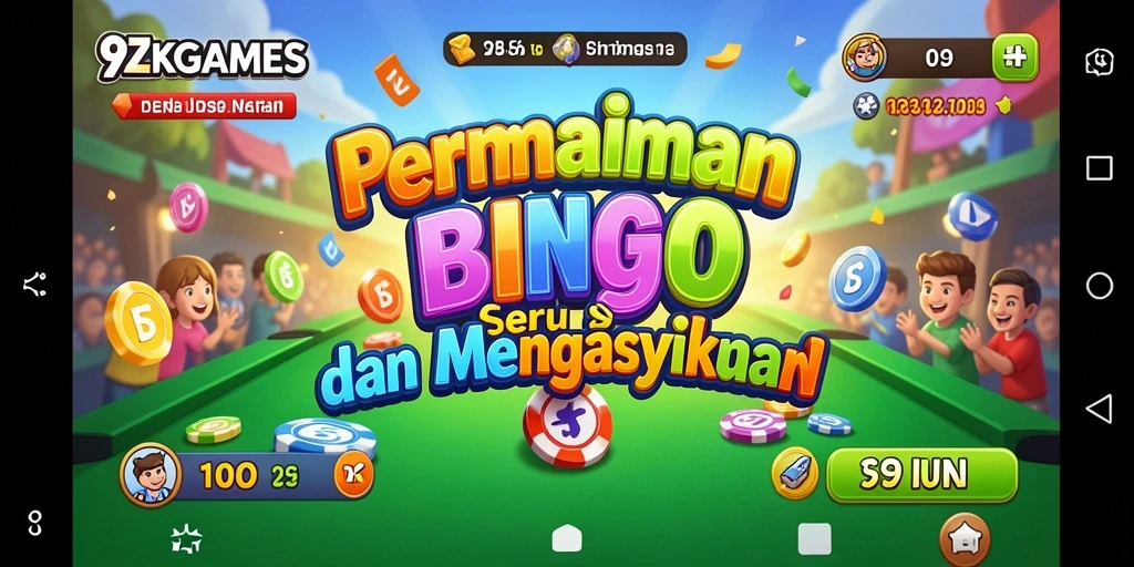 Screenshot gameplay Bingo yang menarik dari 9ZKGAMES.