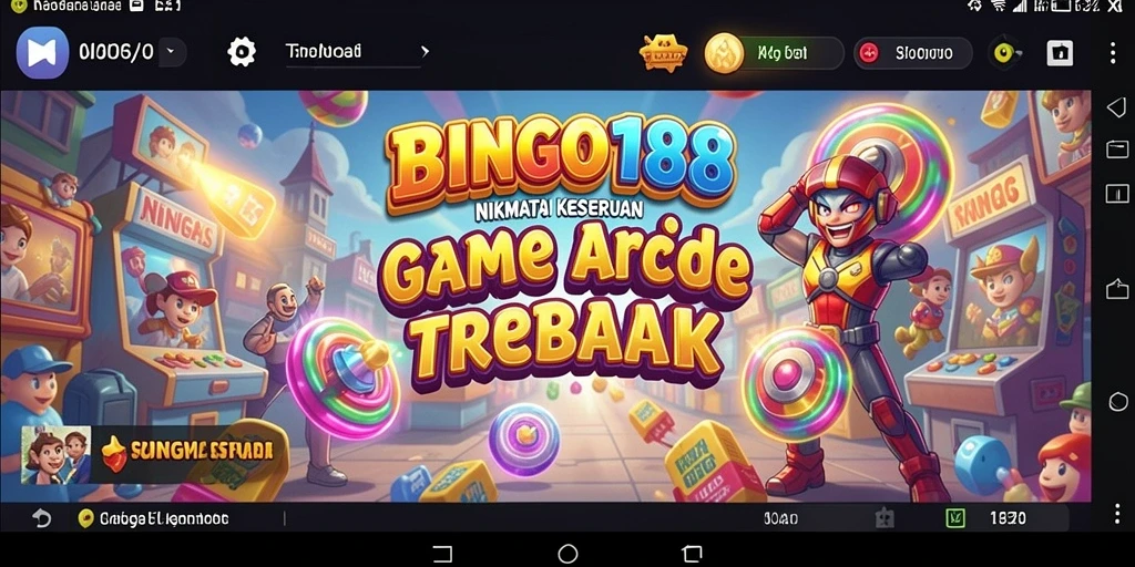 Tampilan menarik dari BINGO188 saat gameplay Arcade.