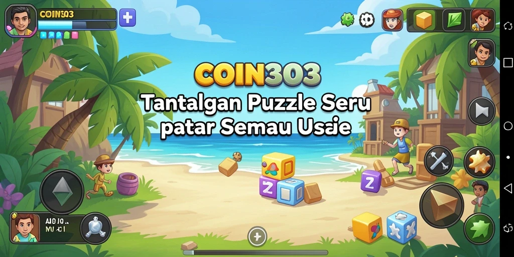 Gameplay Puzzle menantang dan penuh warna di COIN303.