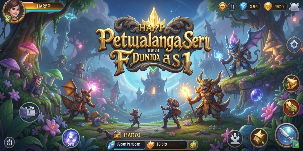 Gameplay petualangan seru di HARAPJP penuh tantangan.