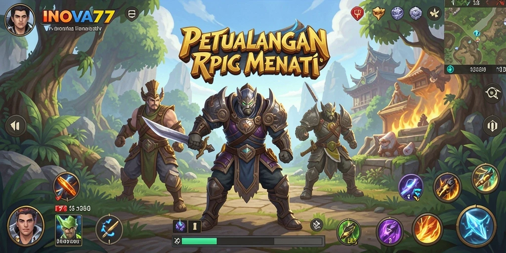 Gameplay RPG yang mendebarkan dan penuh warna.