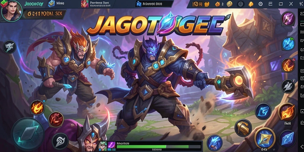Gameplay seru JAGOTOGEL dengan aksi tim yang dramatis.