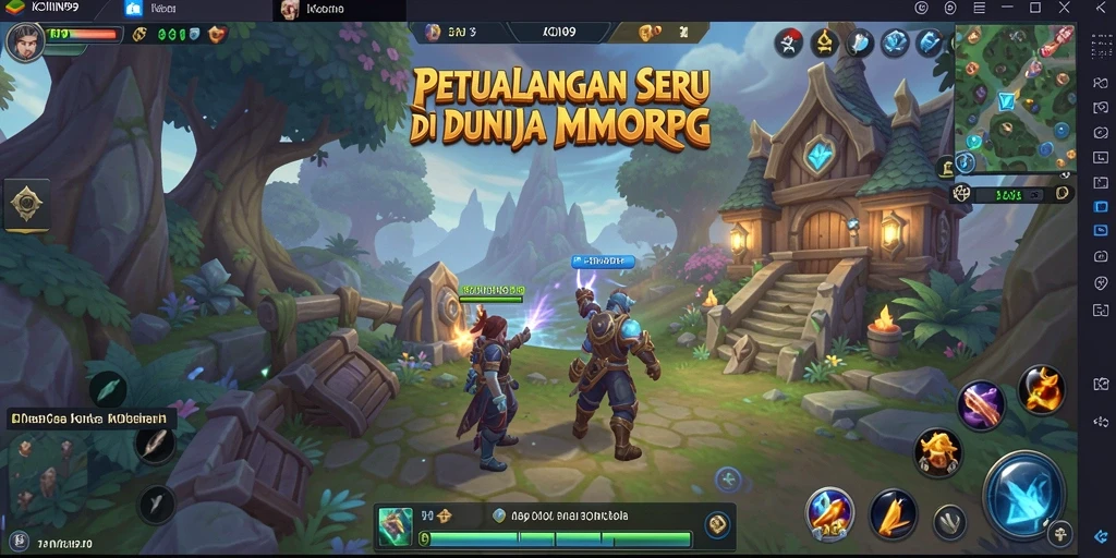 Tangkapan layar menunjukkan aksi seru dalam gameplay KOIN99 yang penuh dengan petualangan.