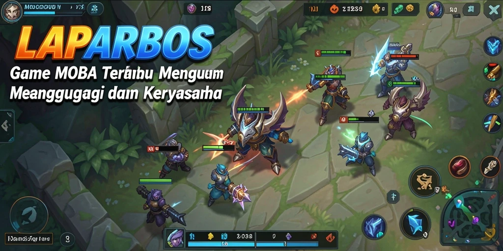 Tampilan seru dari gameplay <strong>LAPARBOS</strong> dengan pertempuran mendebarkan.