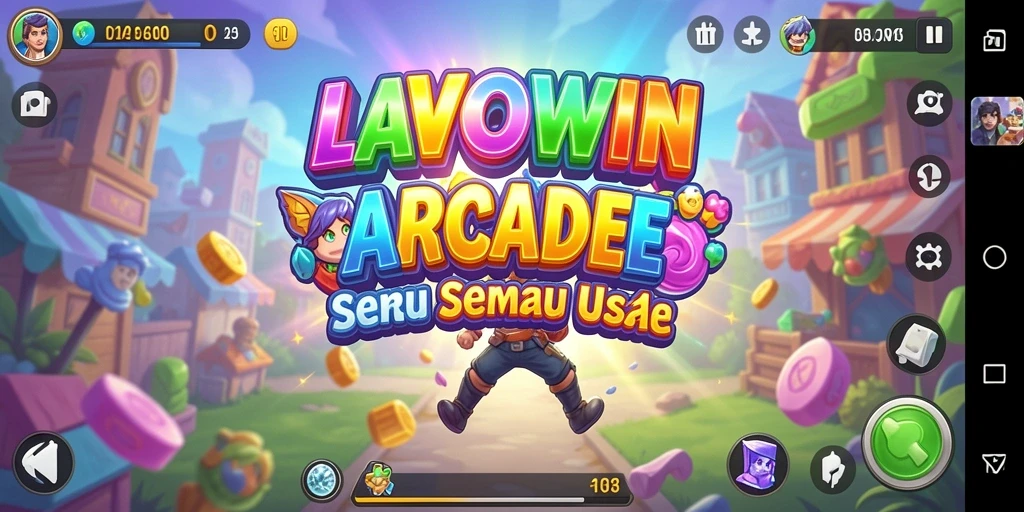Screenshot gameplay LAVOWIN yang menunjukkan aksi seru dalam permainan Arcade.