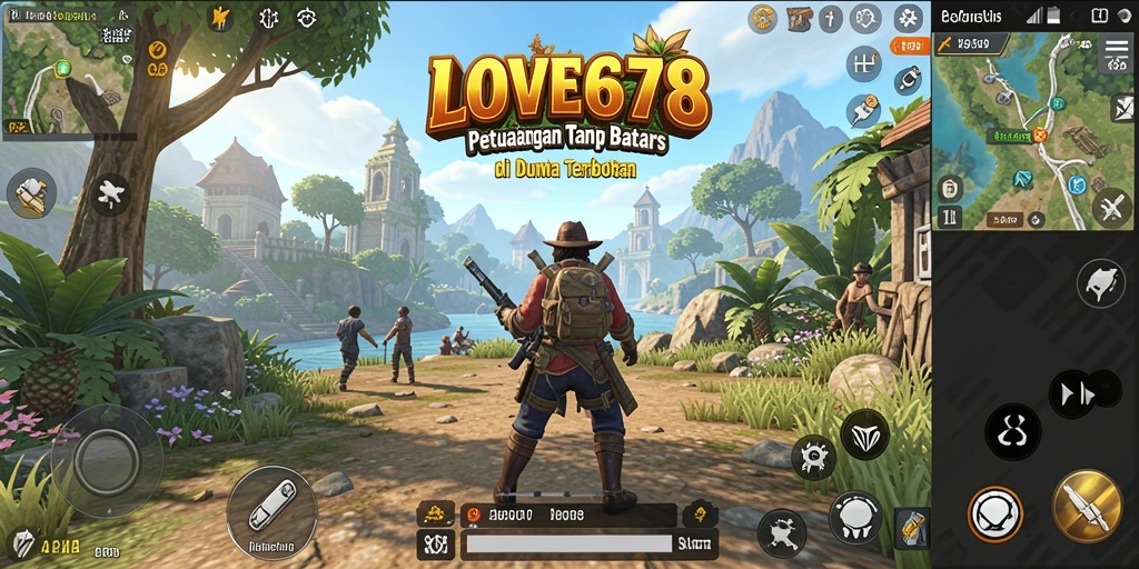 Tampilan gameplay LOVE678 yang memukau di dunia terbuka.