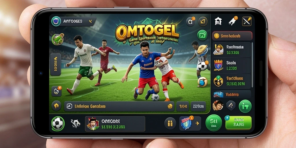 Screenshot gameplay OMTOGEL menampilkan suasana taruhan olahraga yang dinamis.