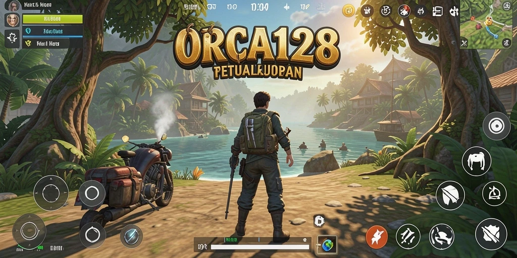Screenshot menampilkan pemain menjelajahi dunia Open World yang indah.