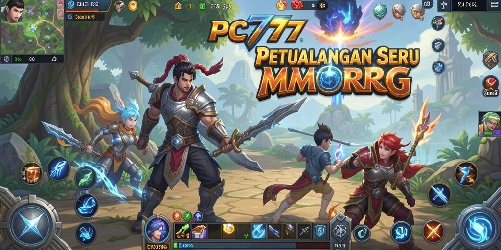 Sebuah tampilan menakjubkan dari gameplay MMORPG di PC777.