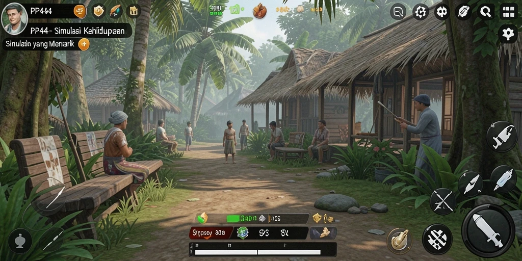 Tangkapan layar PP444 menunjukkan pengalaman gameplay simulasi yang menarik.