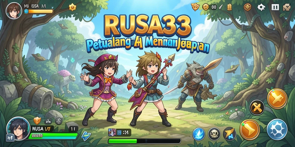 Tampilan gameplay RUSA33 yang penuh aksi dan warna.