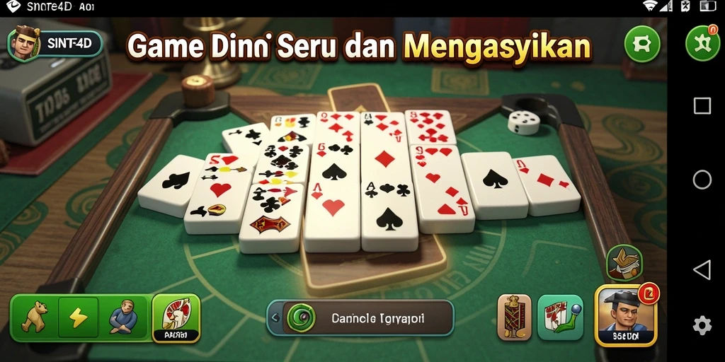 Tampilan menarik game Domino SINTE4D dengan gameplay seru.