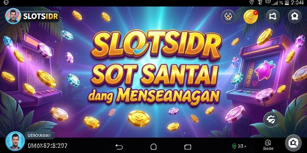 Tampilan gameplay SLOTSIDR yang menarik dan penuh warna.