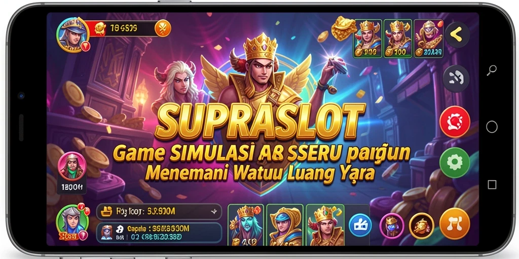 Tangkapan layar Gameplay SUPRASLOT yang menampilkan slot seru dan dinamis.