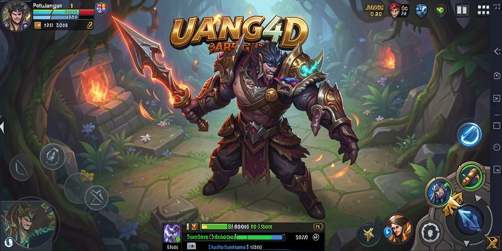 Tampilan gameplay ARPG yang mendebarkan dalam UANG4D.