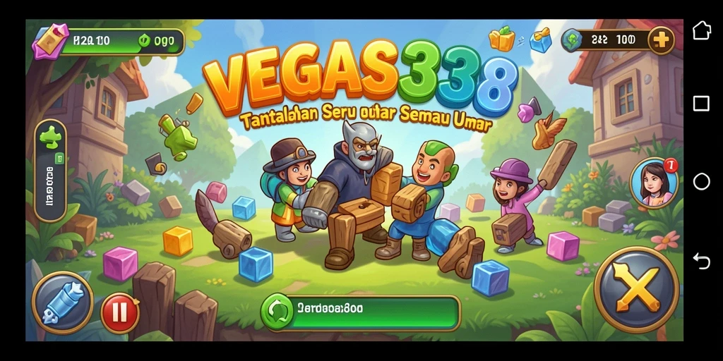 Tampilan gameplay menarik dari VEGAS338 dengan berbagai puzzle seru.