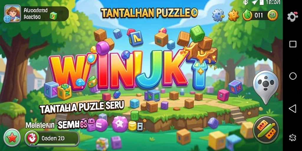 Tampilan gameplay WINJKT yang menantang dan interaktif.
